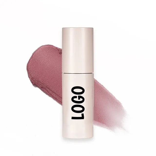Custom logo cream color stick packaging with product swatch